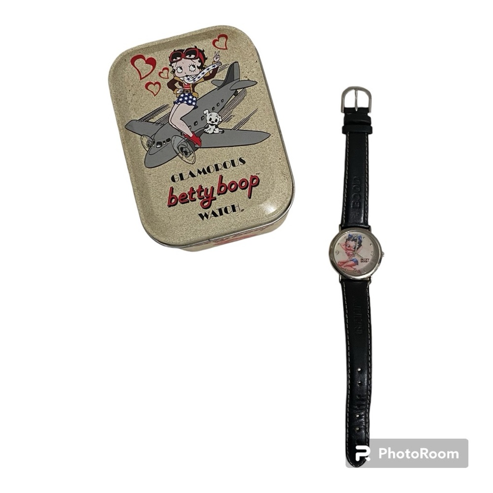 Betty Boop Watch All American Red White and Blue American Flag Watch